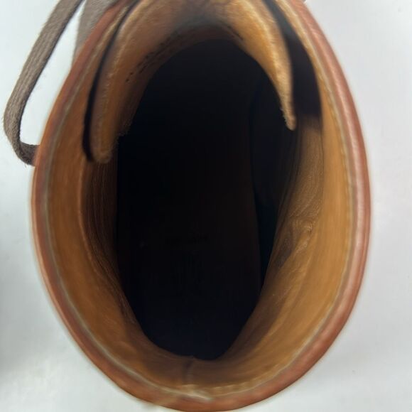 Frye Bowery Moc Grailed Lace Up Brown Leather Men’s Boots - Picture 10 of 15